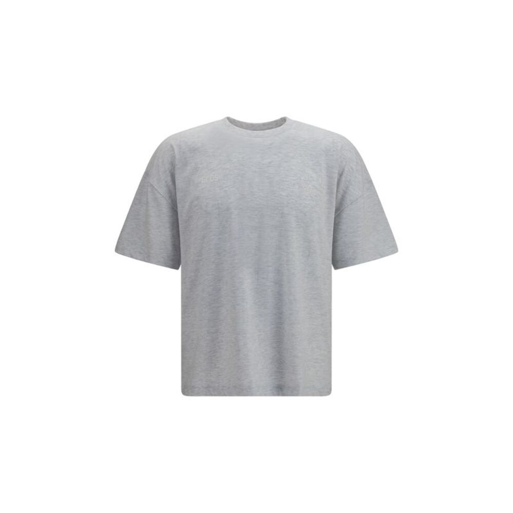 Gcds Men Cotton Crewneck T-Shirt With Back Logo
